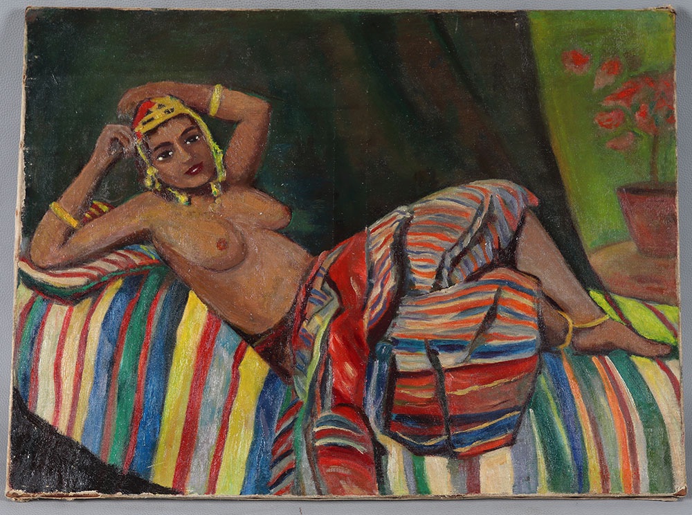 Nude On The Sofa, 73 Cm, Ca. 1940–50, French School