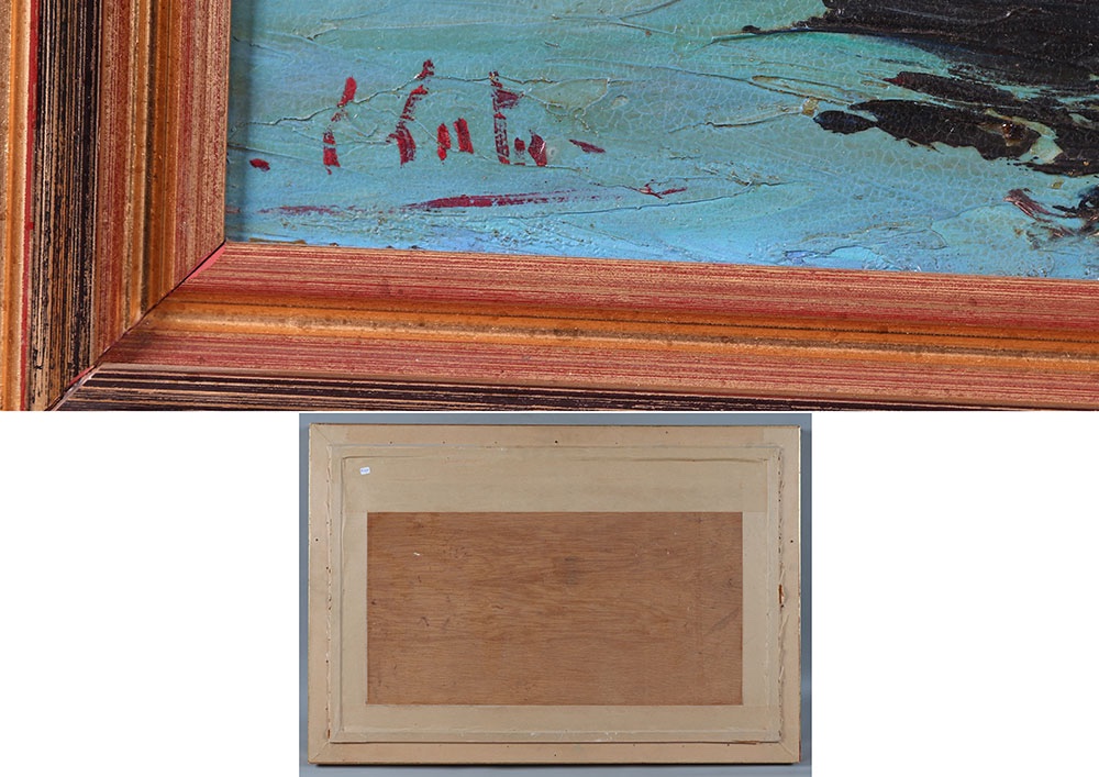Signed L. Lutz, *les Tartanes*, Saint-tropez, French Riviera, Southern France, Circa 1950–70-photo-4