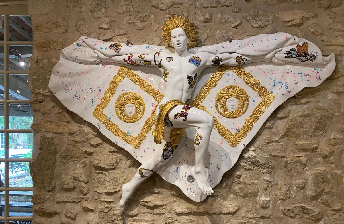 Medusa Lover, Don Alberto Carlos, And Marnali, 160 Cm, Bronze, Resin, And Gold Leaf