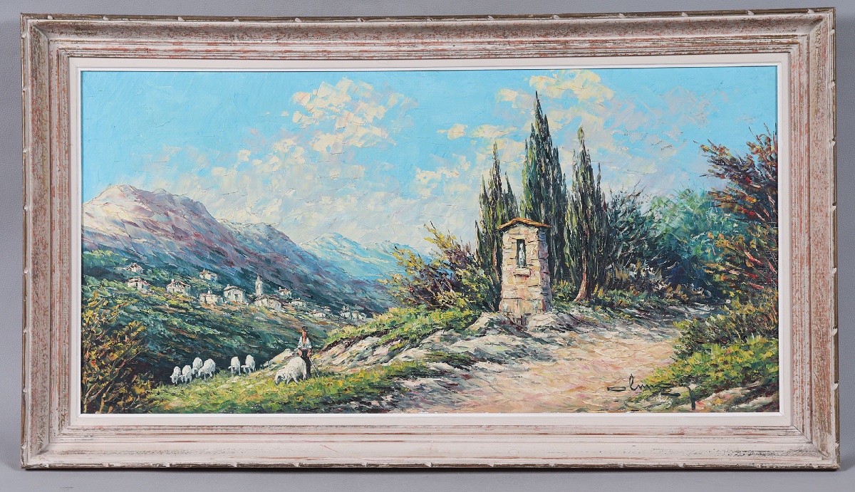 La Provence, 113 cm, signé : Pierre LEMOINE, vers 1950/60, Sud France.
