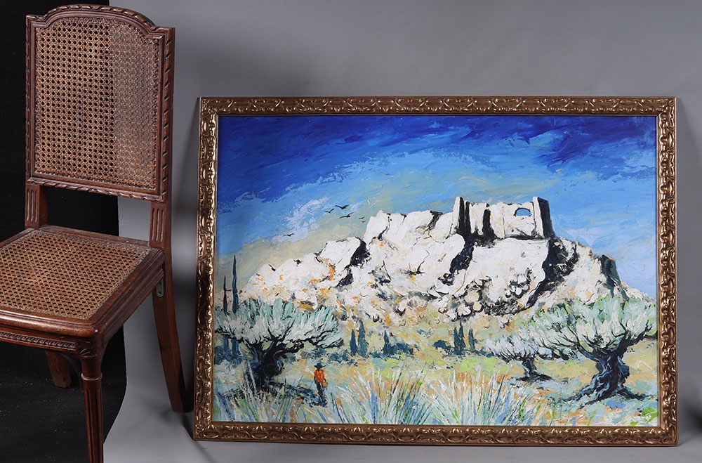 *les Baux De Provence*, Southern France, 110 X 80 Cm-photo-2