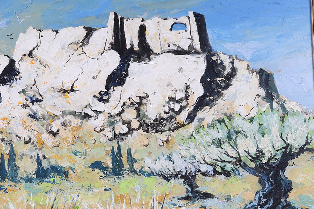*les Baux De Provence*, Southern France, 110 X 80 Cm-photo-4