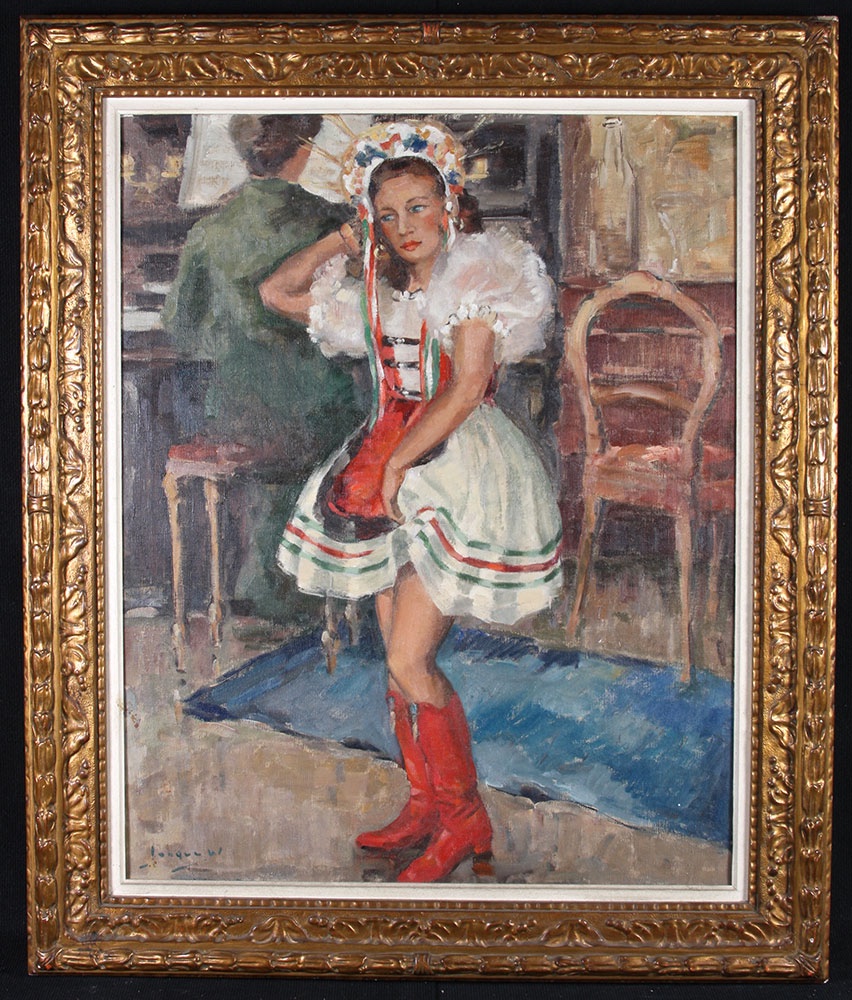 Danseuse Hongroise, datée 1941, 125 cm, signé Willy JOCQUE 1900/1960