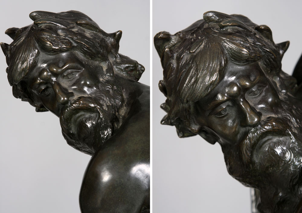Bronze 19 éme, Signé: Mathurin Moreau 1822/1912-photo-1