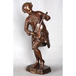 Bronze XIX ème, 63 cm, Paul Dubois 1827/1905, Mozart