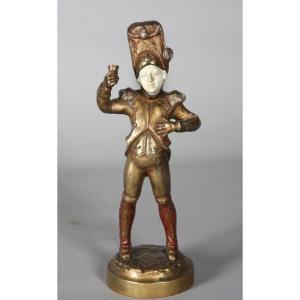 Chryselephantine, Eugène Urbain 1855/1934, Child Soldier, Bronze, 19th Century