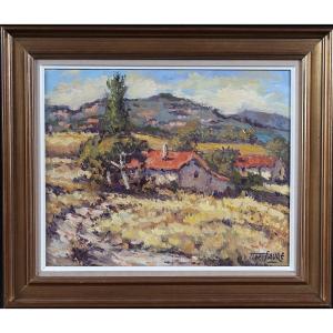 Landscape South France, By Upie, Signed Henri Faure, French School