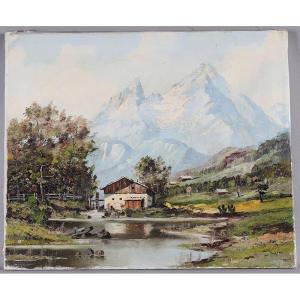 Mountain View, Circa 1960/70, Signed, French School