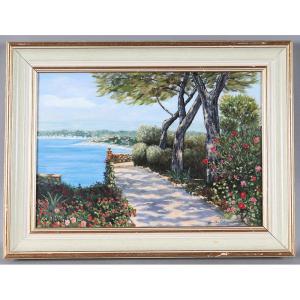 The Côte d'Azur, Provence, Signed Jean Drouillet, French School