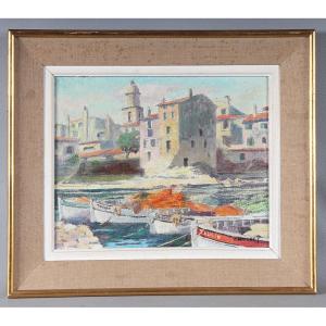 Saint TROPEZ, signé C. MAIGRET, vers 1970