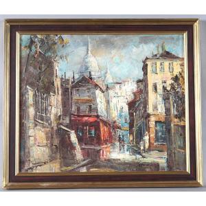 Paris, Montmartre, signé et daté de 1976