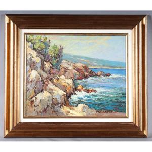 Fortuné Car 1905/1970, 60x50cm, Provence, French Riviera, South Of France