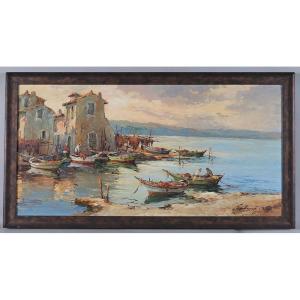 Fortuné CAR 1905/1970, Martigues, 108 cm, La Provence, Côte d’Azur, Sud de la France