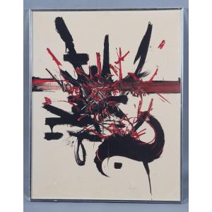 Georges Mathieu, Litho Signed In Pencil In The Margin And Dated 1970, Zoroastre