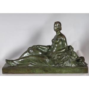 Bronze Gilbert PRIVAT, 55 cm, Art Déco, fondeur SUSSE et Frères, Paris
