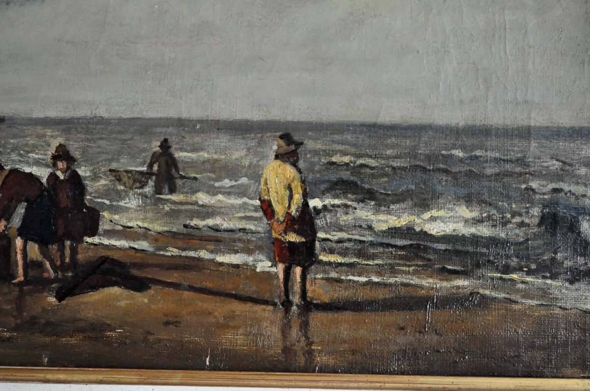 Painting - Oil On Canvas - Dutch School - XIXth-photo-2