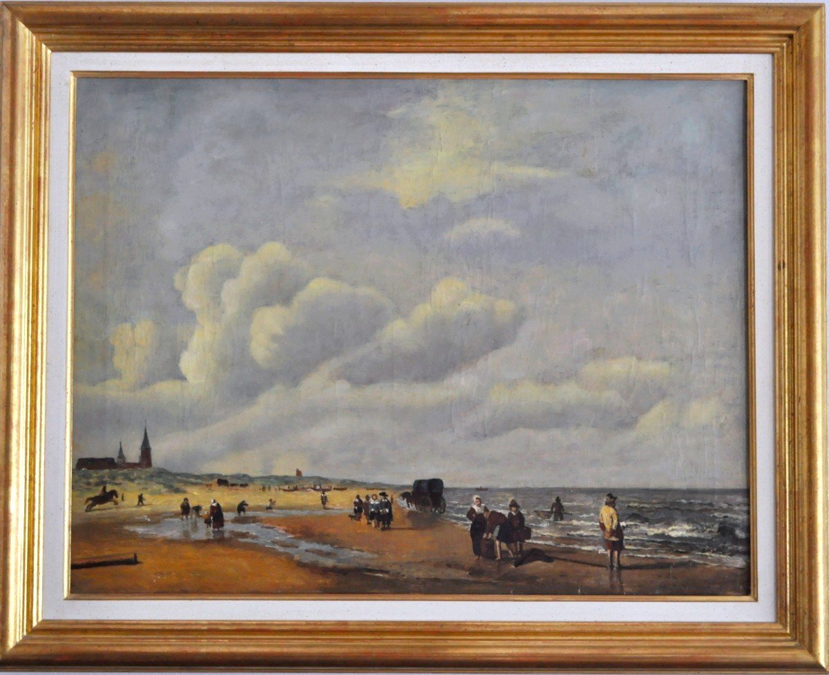 Tableau - Huile Sur Toile - Ecole Hollandaise - XIXème