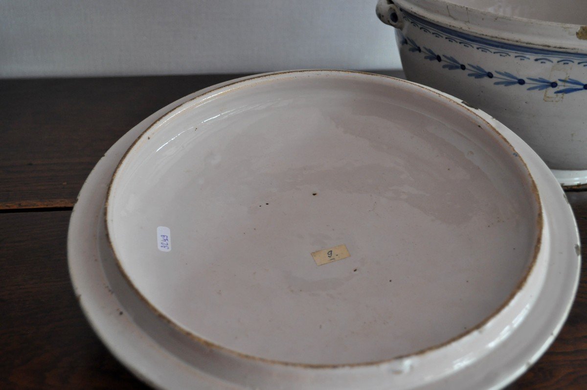 Brussels Earthenware Soup Tureen - XIXth-photo-6