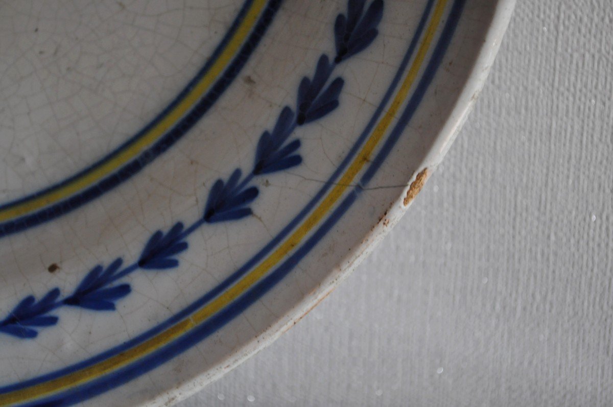 Plat En Faience Polychrome - Bruges - XIXème-photo-3