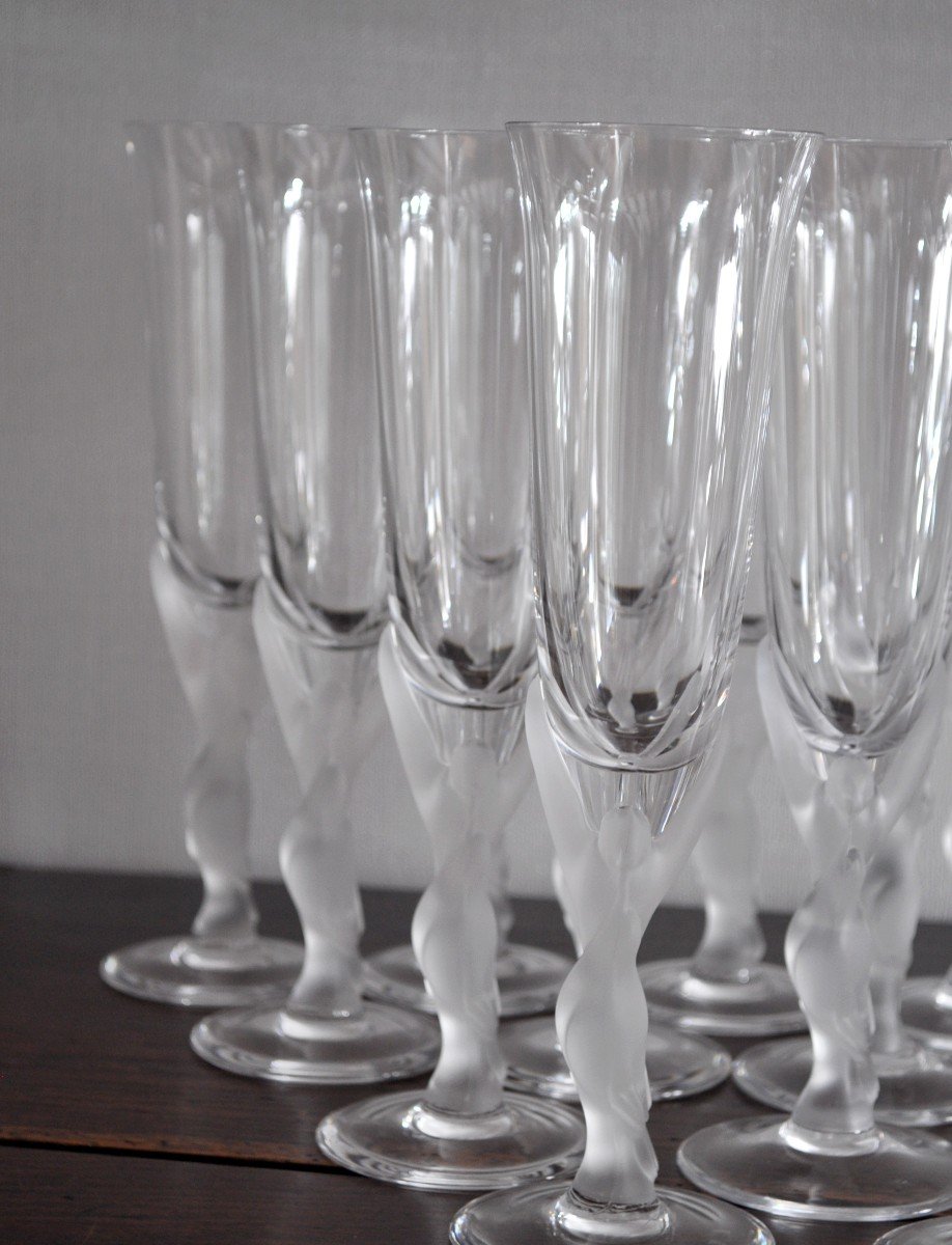 Suite De 16 Flutes à Champagne - Carl Fabergé-photo-1