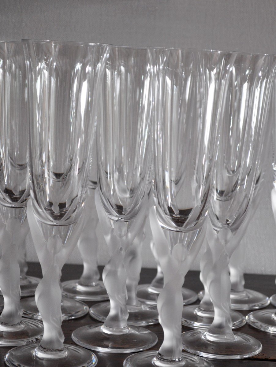 Suite De 16 Flutes à Champagne - Carl Fabergé-photo-2
