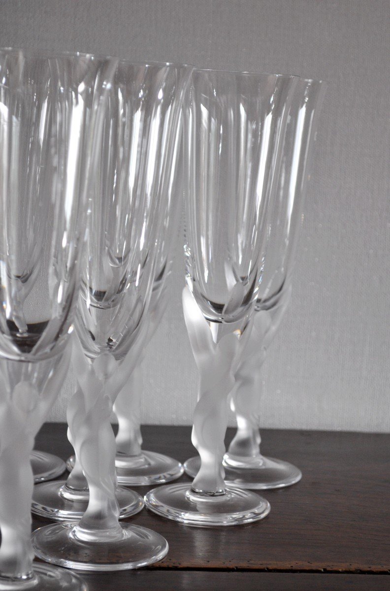Suite Of 16 Champagne Flutes - Carl Fabergé-photo-3