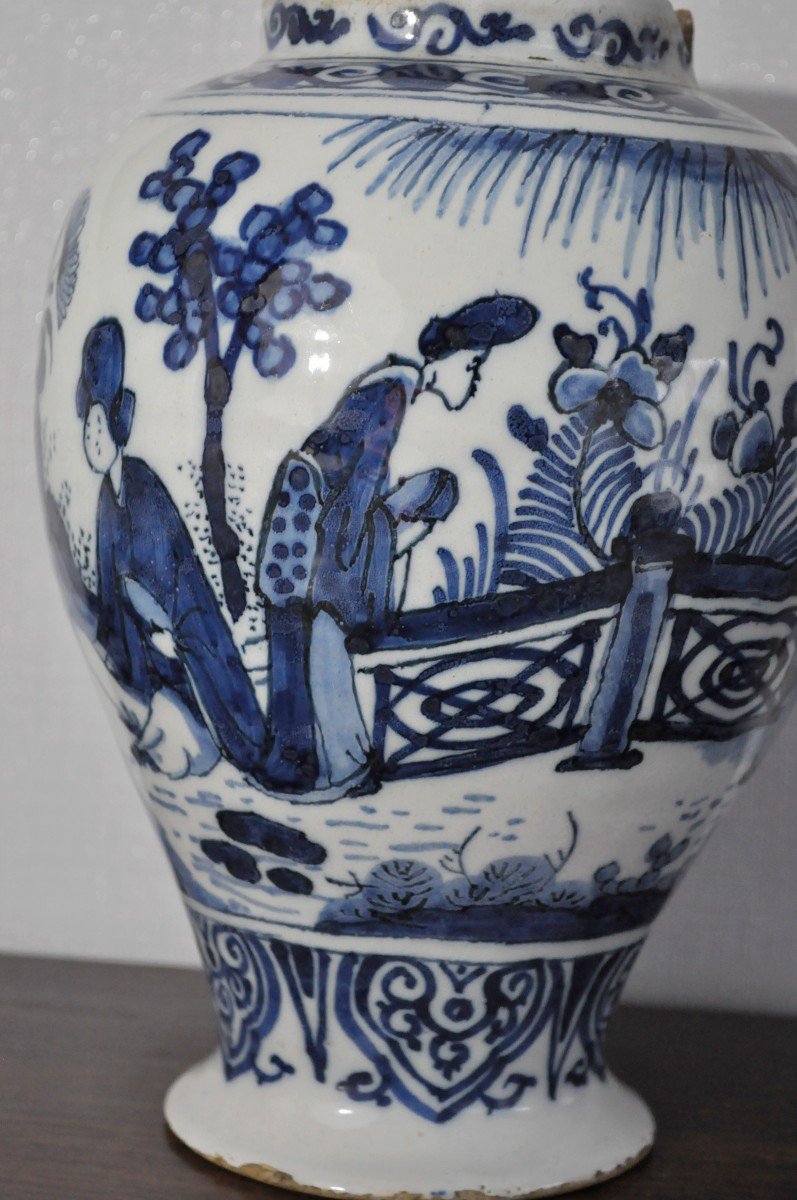 Vase En Faïence De Delft - XVIIIème Siècle-photo-3