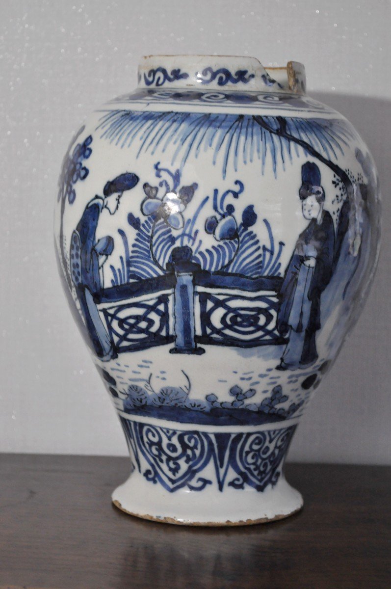 Vase En Faïence De Delft - XVIIIème Siècle-photo-4