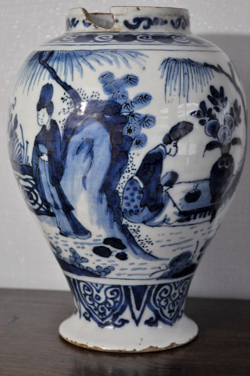 Vase En Faïence De Delft - XVIIIème Siècle-photo-3