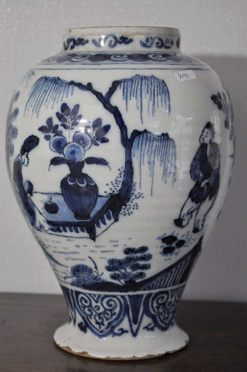 Vase En Faïence De Delft - XVIIIème Siècle-photo-4