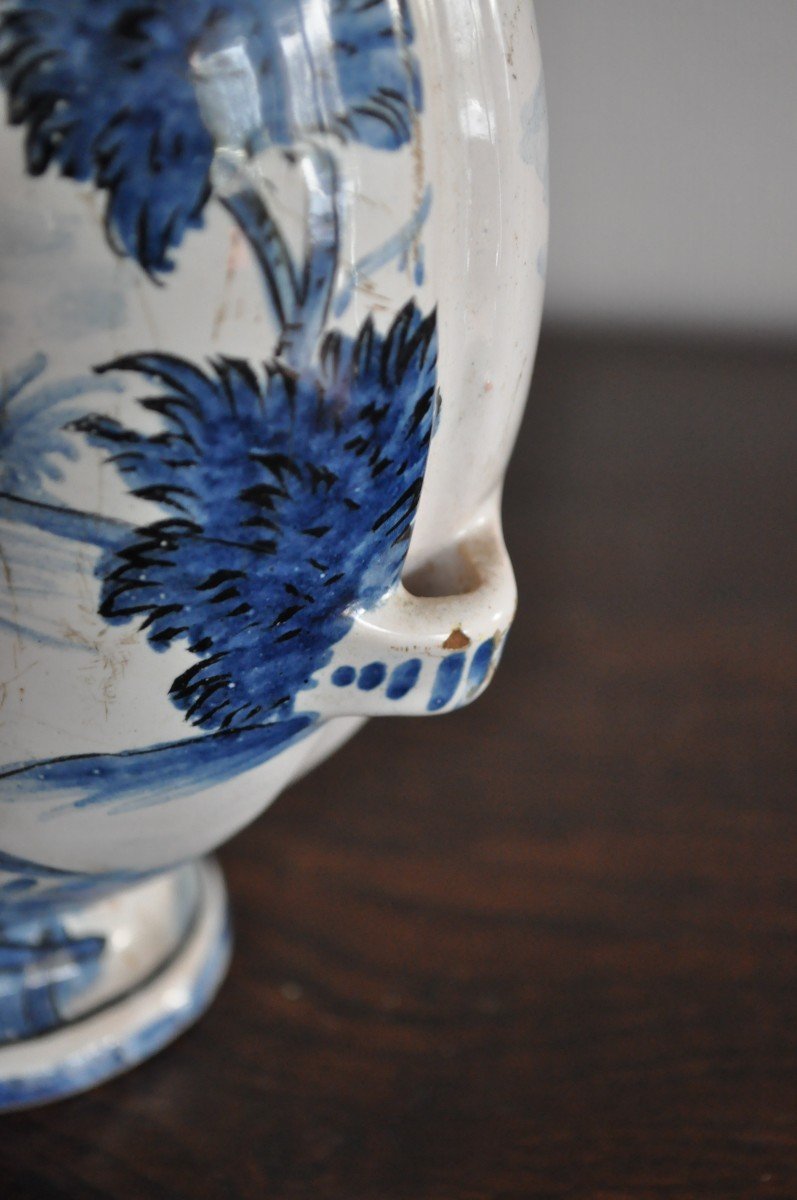 Gourde Aplatie En Faïence De Delft - Circa 1800-photo-4