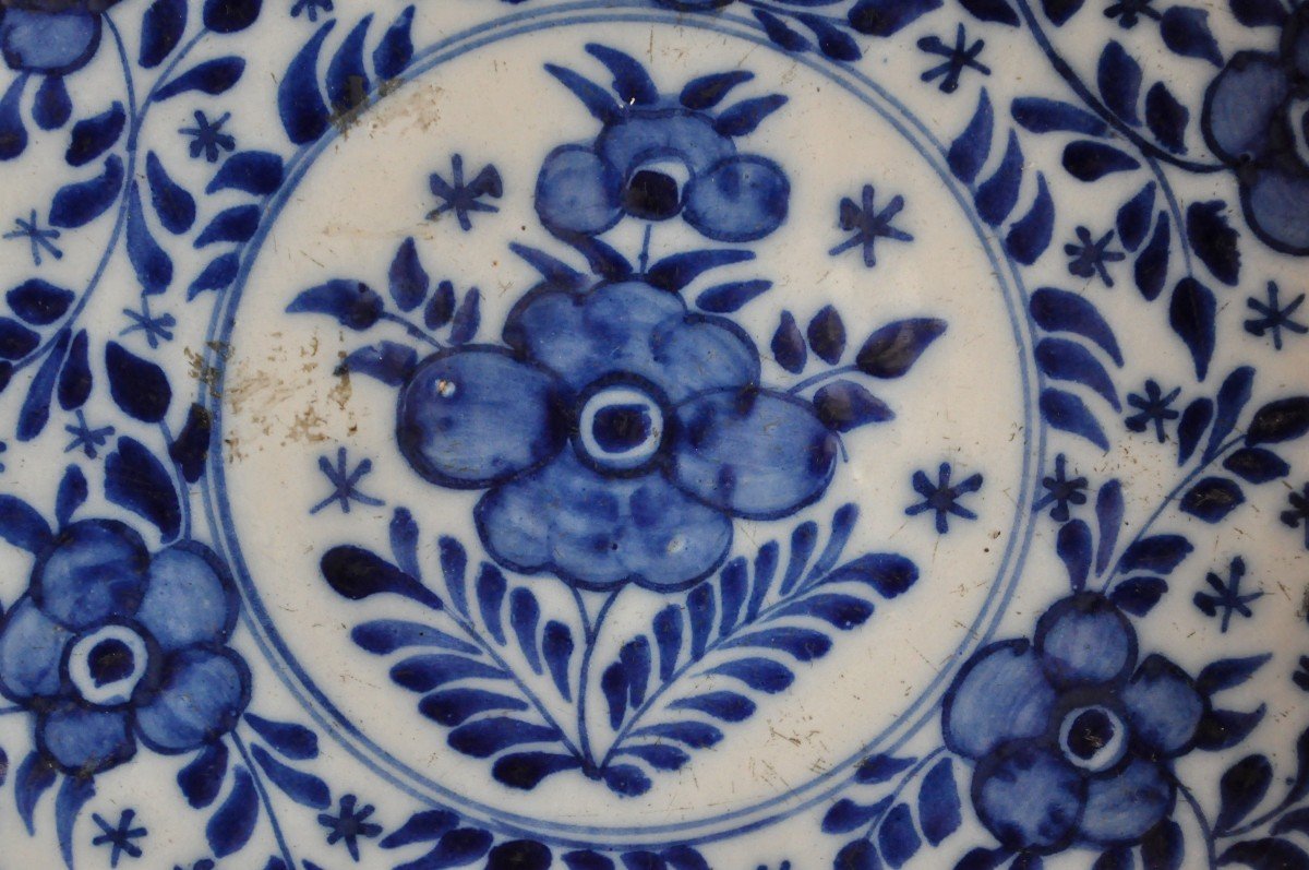 Plat En Faïence De Delft - Signé Circa 1700-photo-4