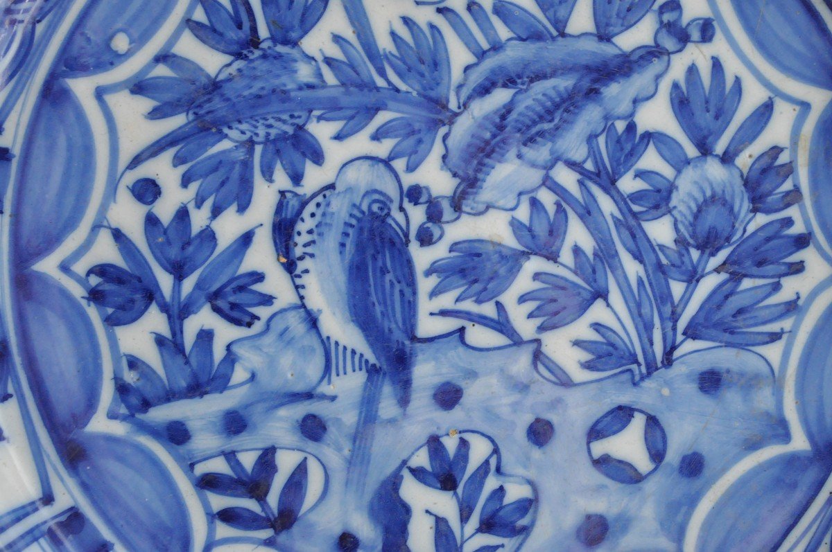 Plat En Faïence De Delft - Signé - Circa 1700-photo-1