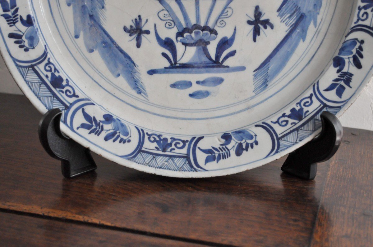 Delft Earthenware Dish - XVIIIth - Signed-photo-4