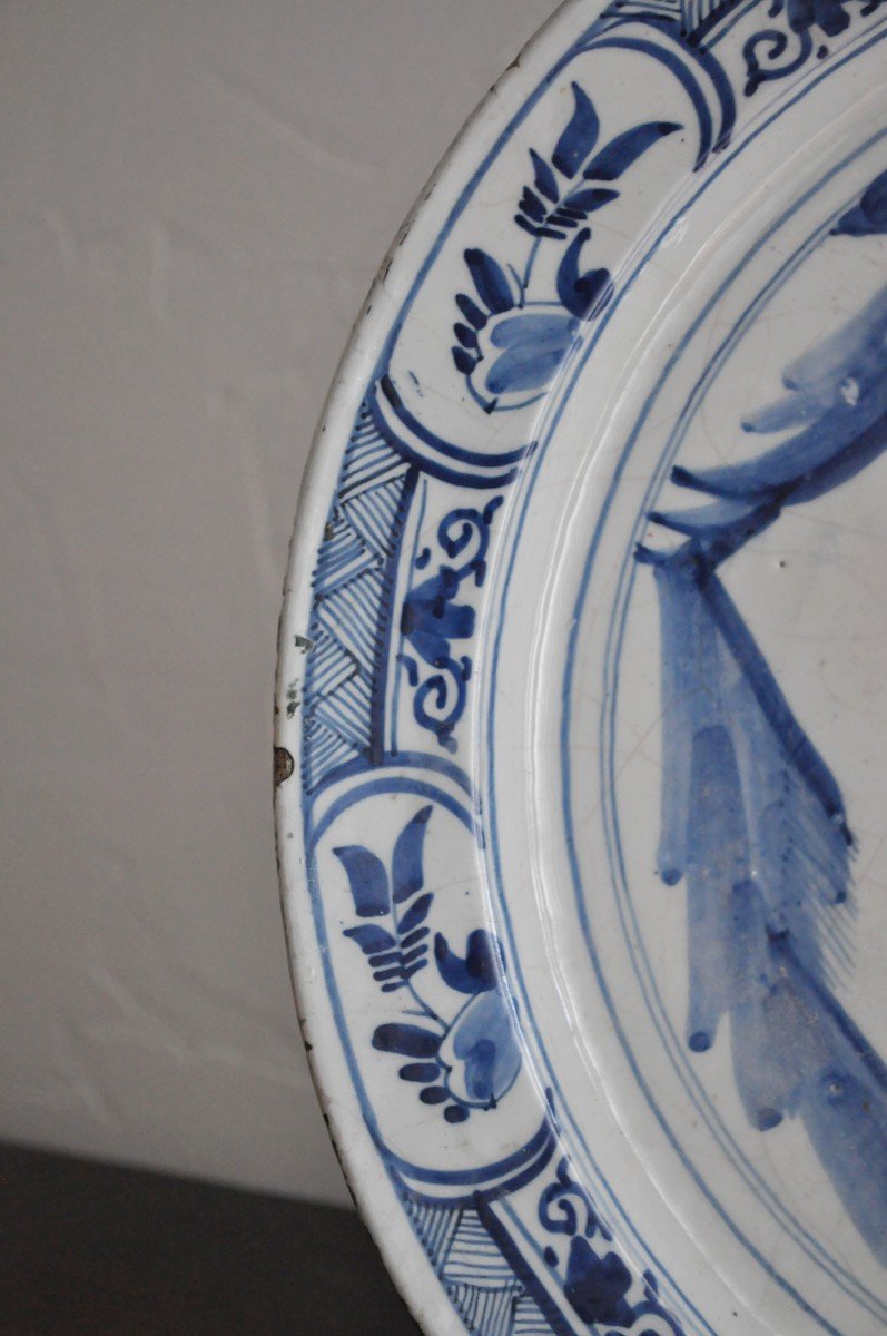 Delft Earthenware Dish - XVIIIth - Signed-photo-1