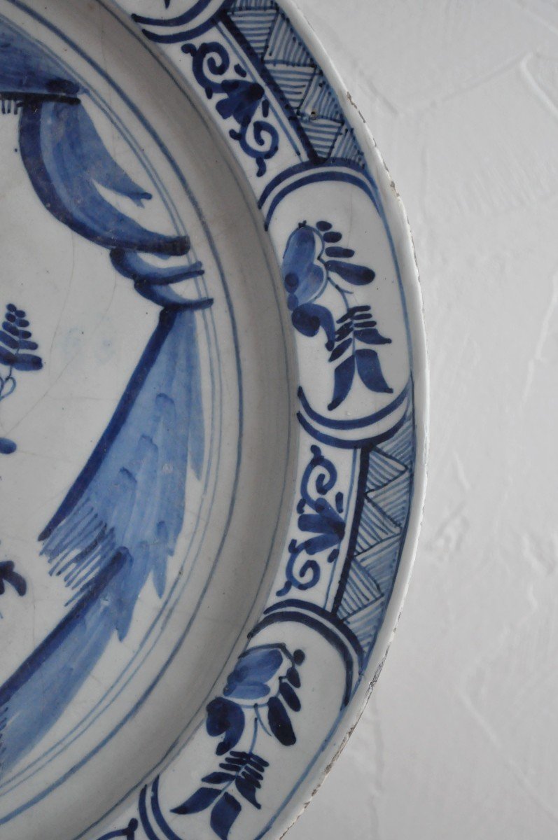 Delft Earthenware Dish - XVIIIth - Signed-photo-2