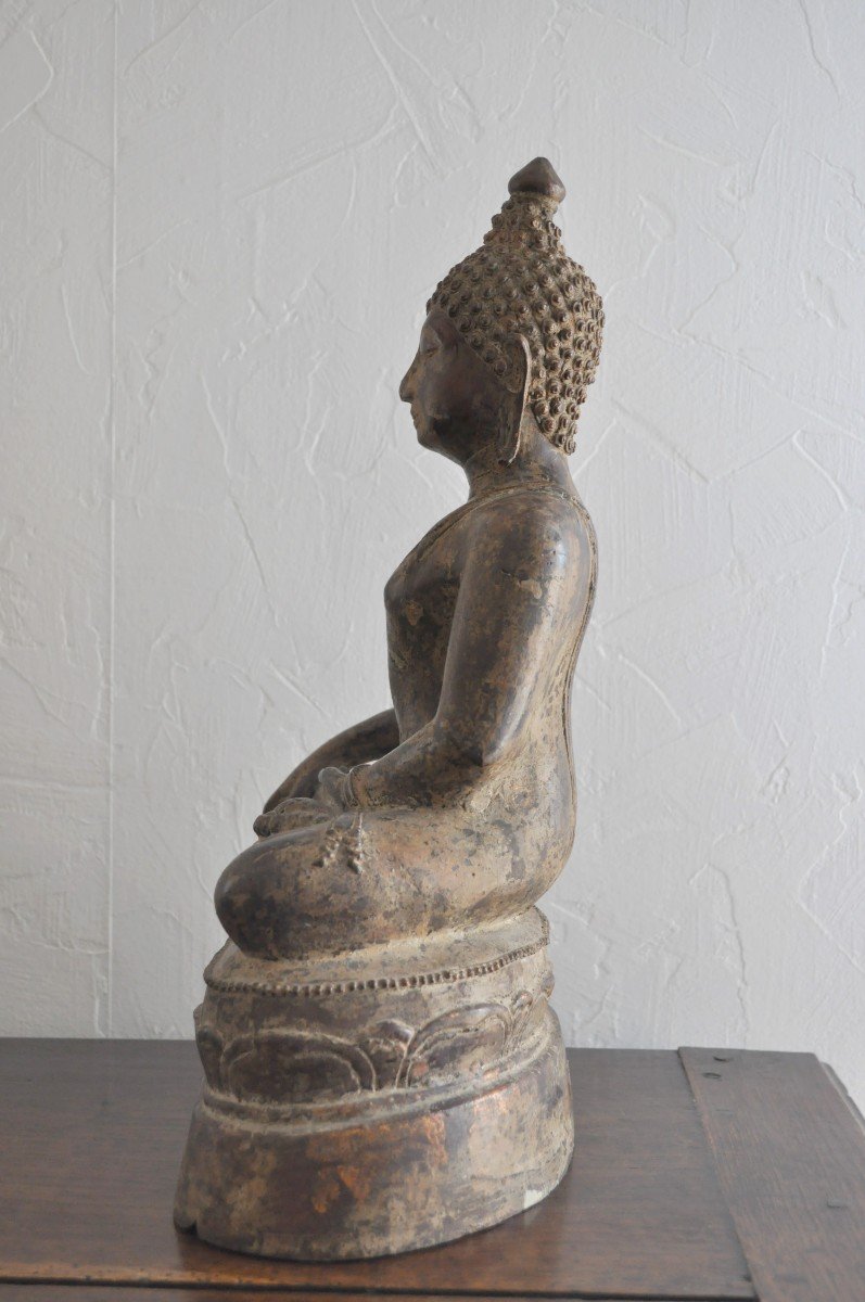 Statue - Bronze Buddha - Circa 1700-photo-2