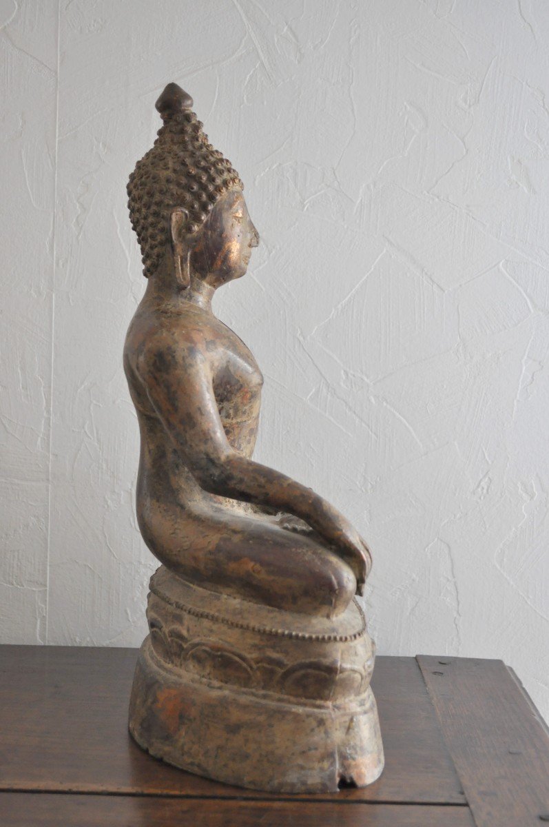 Statue - Bronze Buddha - Circa 1700-photo-4