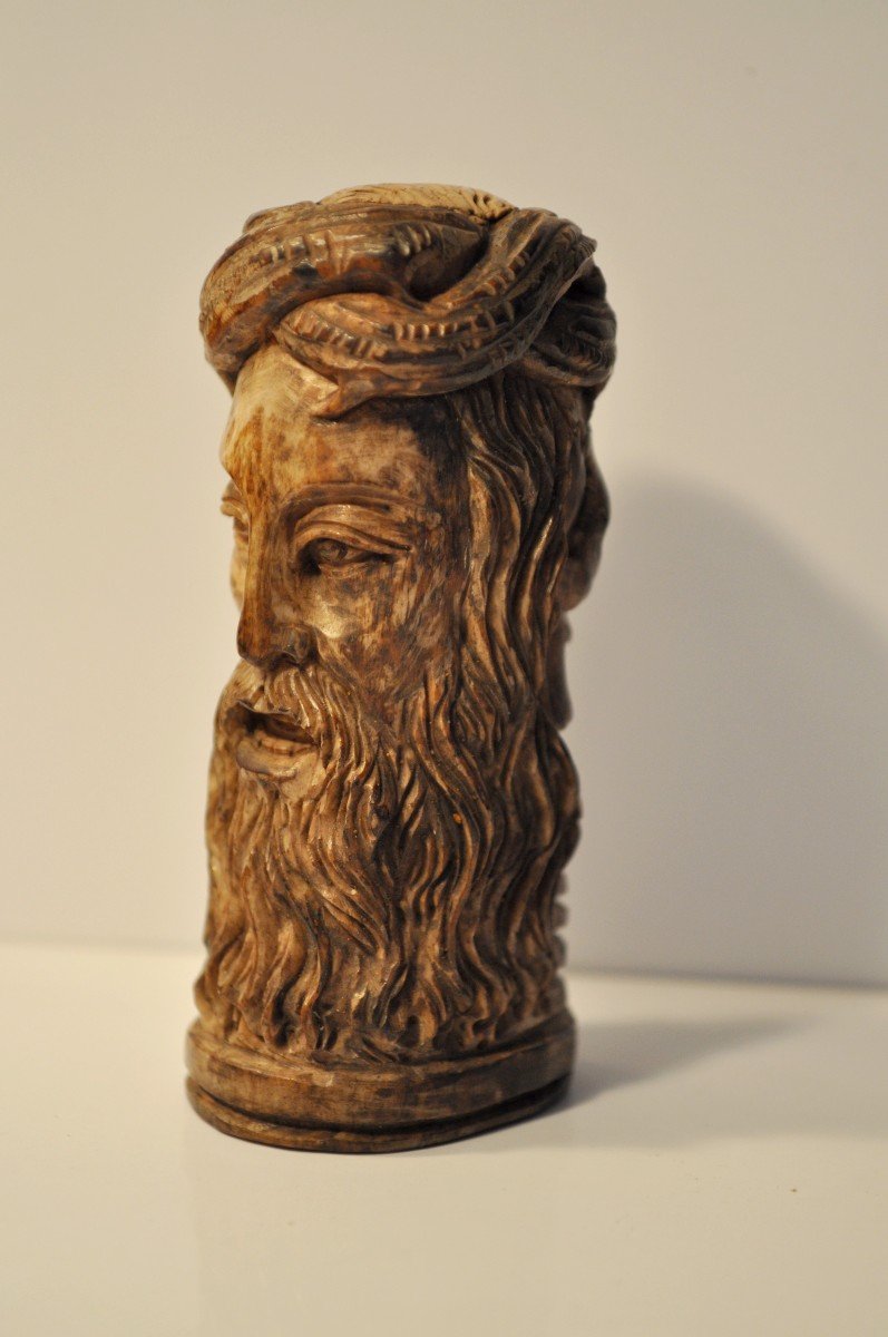 Sculpture - Vanité En Bois De Cervidé - Circa 1900-photo-2
