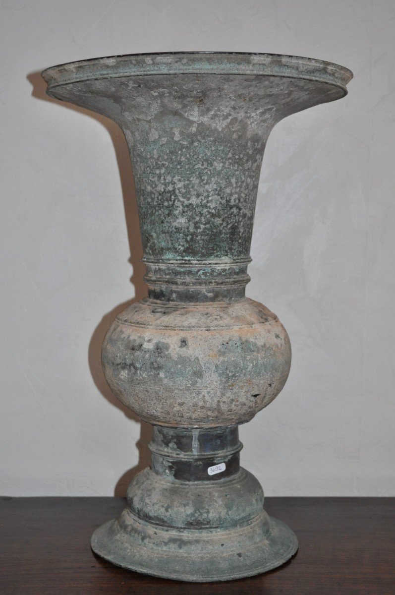 Sculpture Asiatique - Vase Type "gu"-photo-4