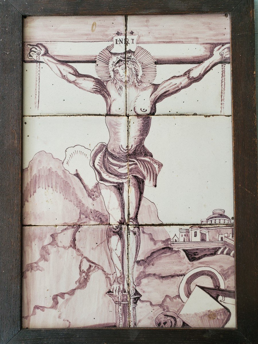 Panel In Delft Tiles - XVIIIth-photo-2