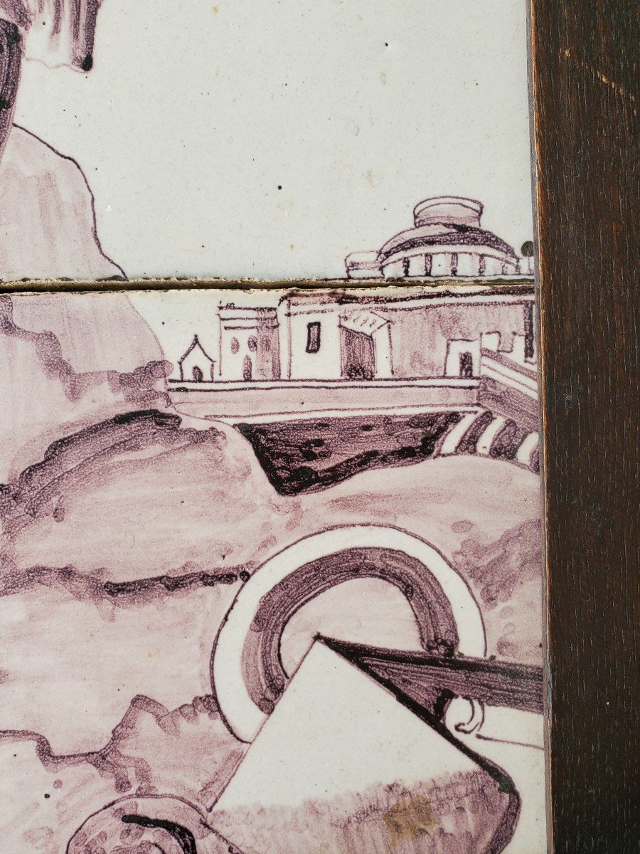 Panel In Delft Tiles - XVIIIth-photo-2