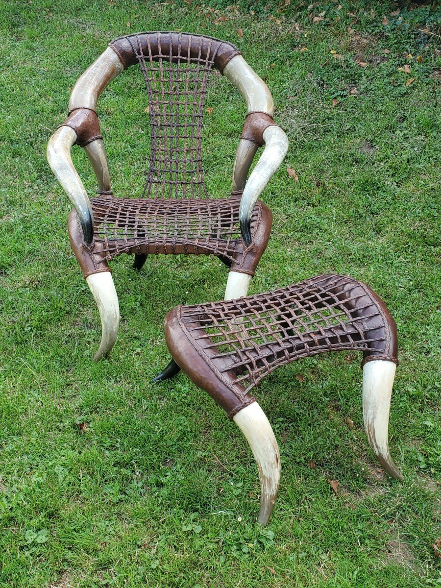 Fauteuil -  Dans Le Style De Michel Haillard - XXème-photo-2