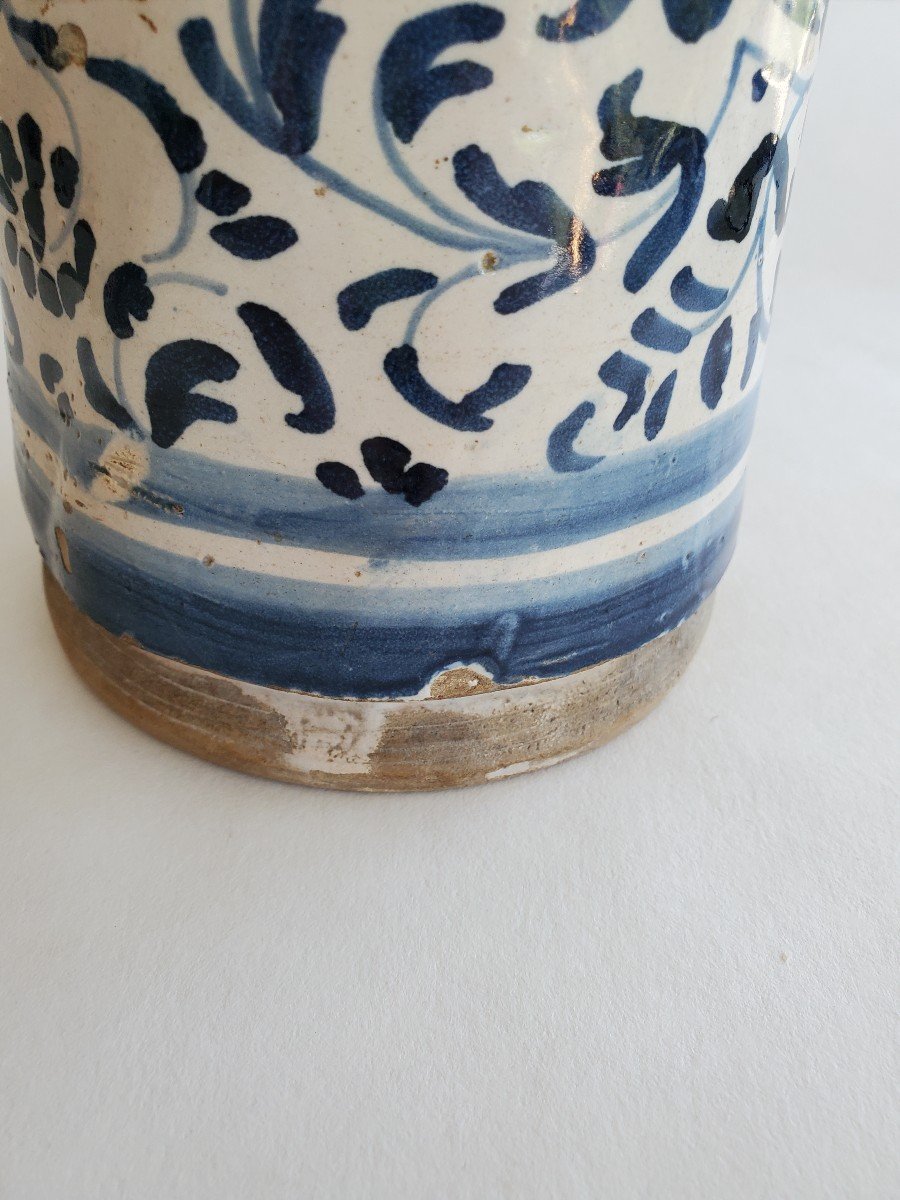 Albarello - Medicine Pot - 17th Century Earthenware-photo-4