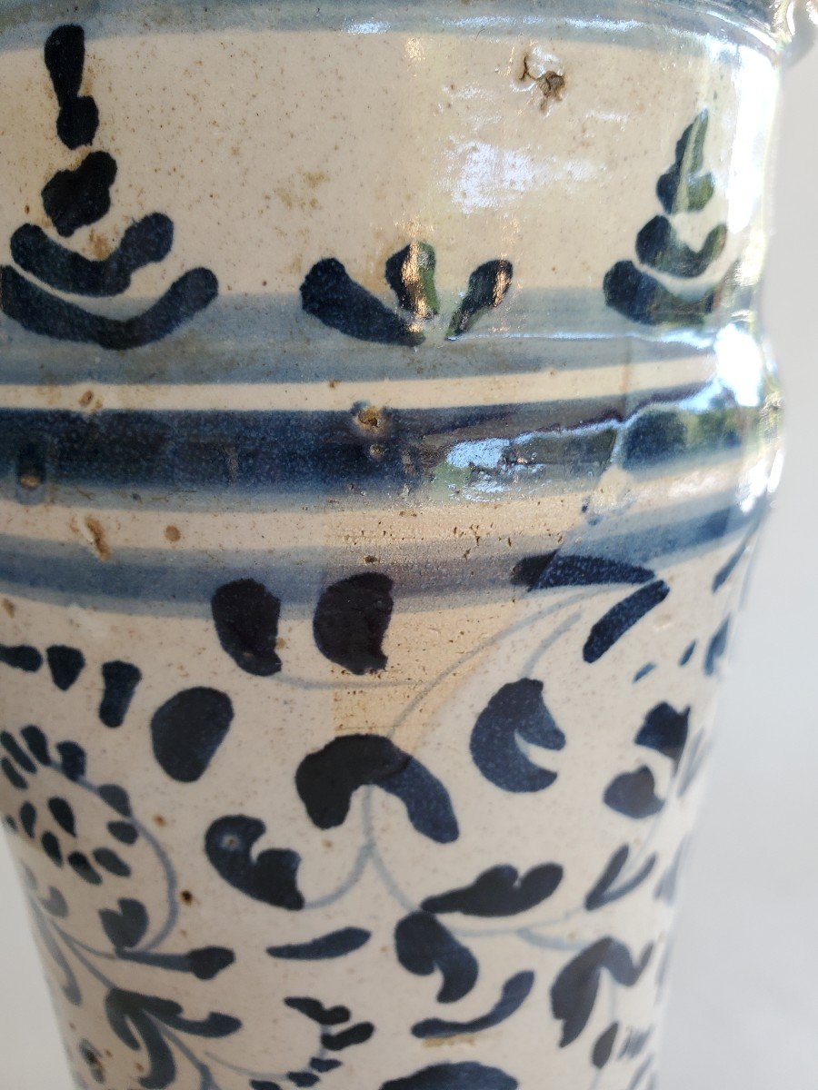 Albarello - Medicine Pot - 17th Century Earthenware-photo-5