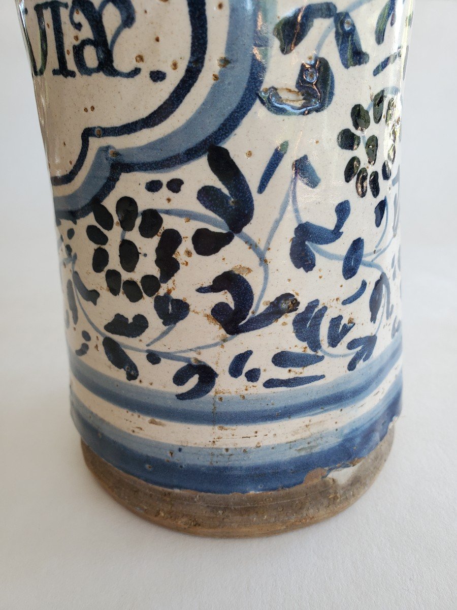 Albarello - Medicine Pot - 17th Century Earthenware-photo-7