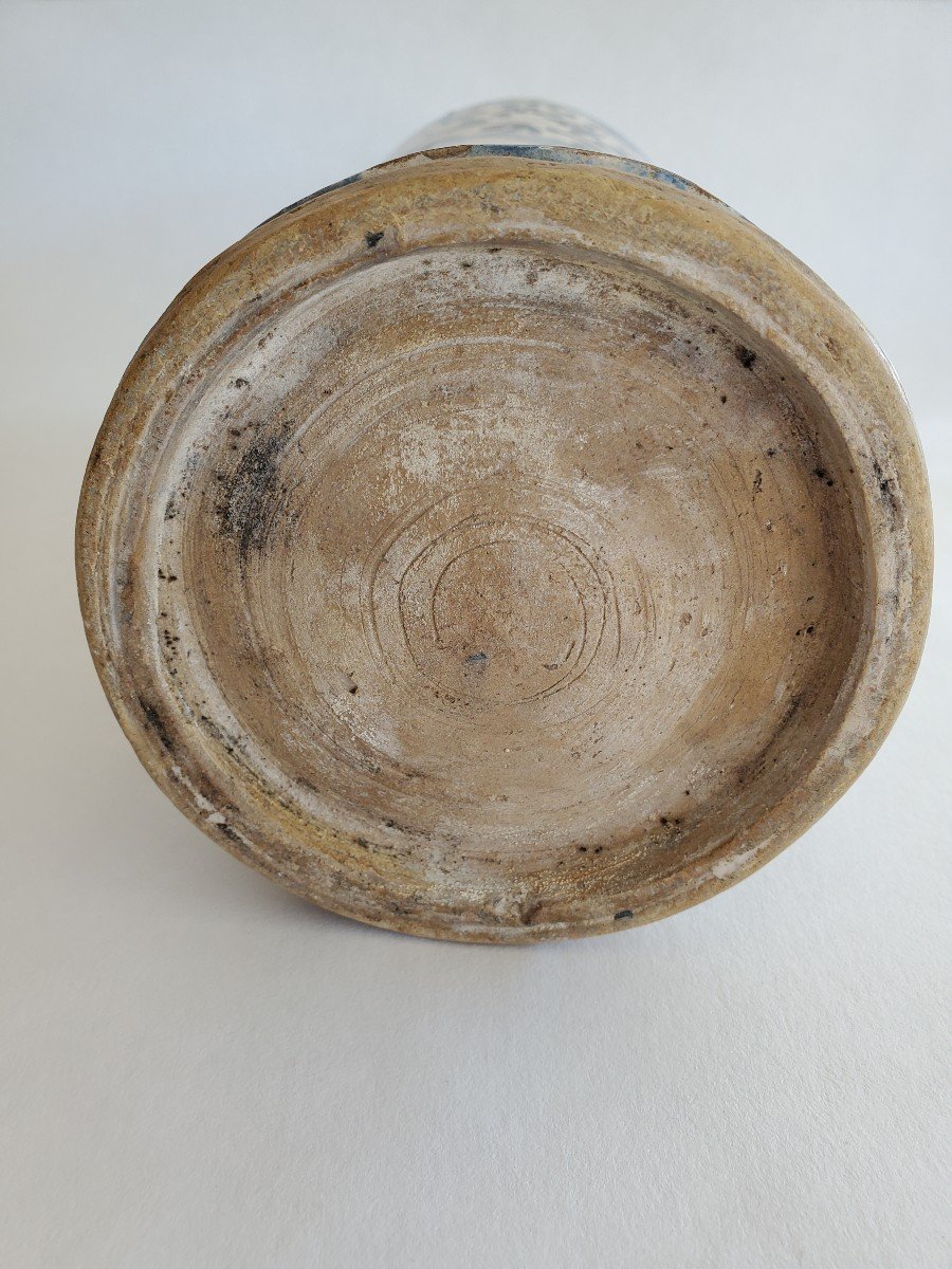Albarello - Medicine Pot - 17th Century Earthenware-photo-8