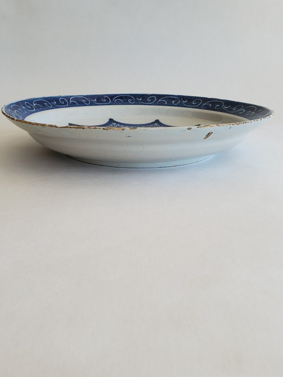 1 Assiette En Faïence De Delft - XVIIIème Siècle-photo-4