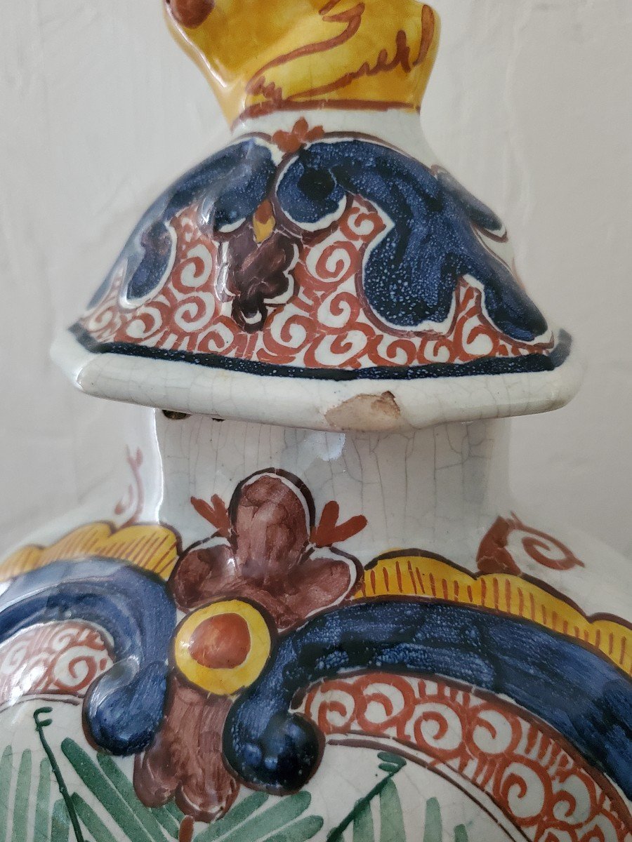 Delft - S2rie 5 Earthenware Pieces - 18th Century-photo-4