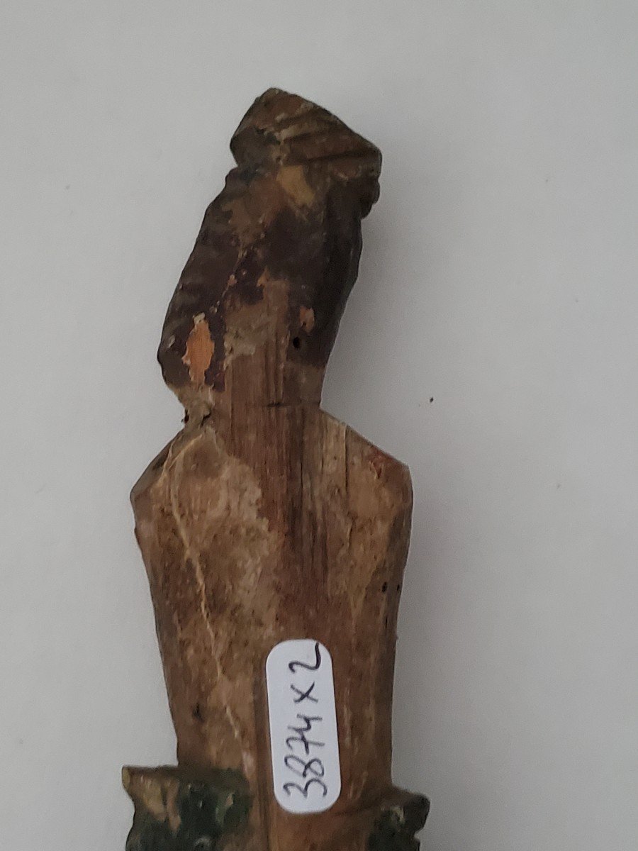 Deux Christs En Bois Sculptés - XIXème Siècle-photo-7